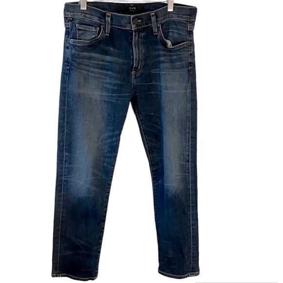 Citizens of Humanity Agnes Crop Mid Rise Slim Straight Jeans - Size 29 - Picture 2 of 15